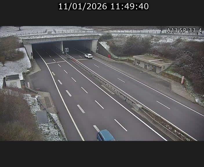 Webcam trafic sur A13 à hauteur d'Altwies en direction de Mondorf-les-bains et en provenance de l'Allemagne