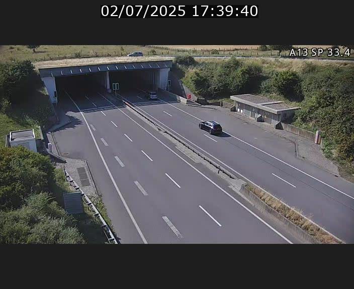 Webcam trafic sur A13 à hauteur d'Altwies en direction de Mondorf-les-bains et en provenance de l'Allemagne