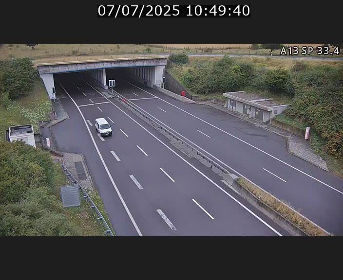 Webcam trafic sur A13 à hauteur d'Altwies en direction de Mondorf-les-bains et en provenance de l'Allemagne