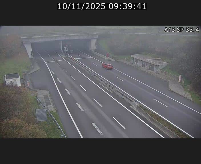 Webcam trafic sur A13 à hauteur d'Altwies en direction de Mondorf-les-bains et en provenance de l'Allemagne