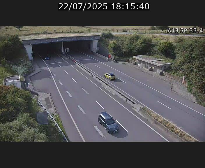 Webcam trafic sur A13 à hauteur d'Altwies en direction de Mondorf-les-bains et en provenance de l'Allemagne