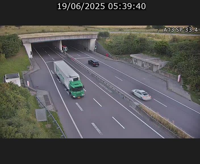 Webcam trafic sur A13 à hauteur d'Altwies en direction de Mondorf-les-bains et en provenance de l'Allemagne