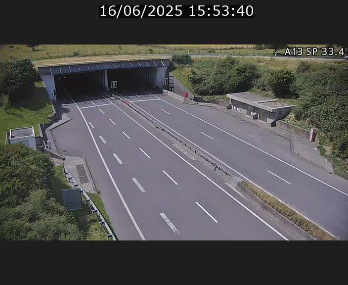 Webcam trafic sur A13 à hauteur d'Altwies en direction de Mondorf-les-bains et en provenance de l'Allemagne