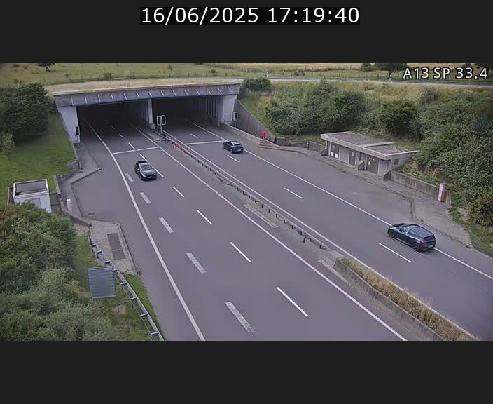 Webcam trafic sur A13 à hauteur d'Altwies en direction de Mondorf-les-bains et en provenance de l'Allemagne