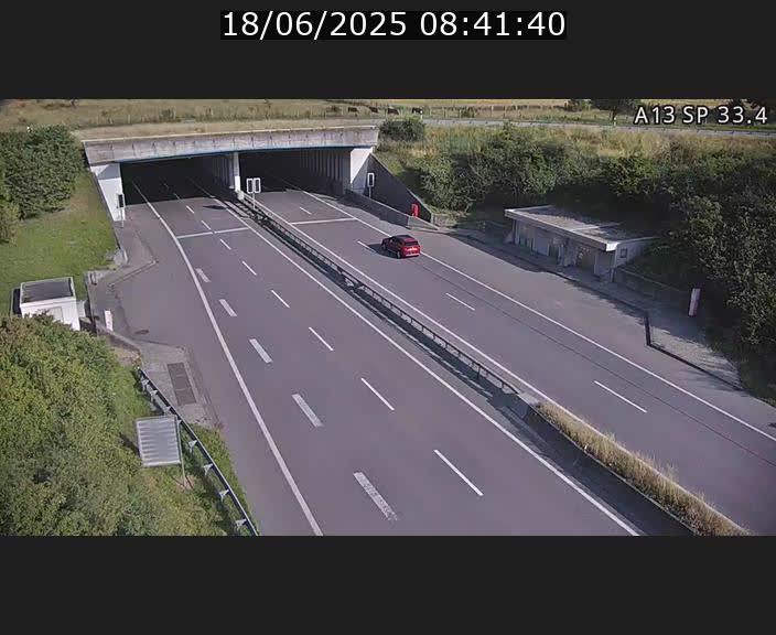 Webcam trafic sur A13 à hauteur d'Altwies en direction de Mondorf-les-bains et en provenance de l'Allemagne