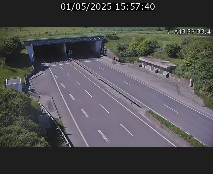 Webcam trafic sur A13 à hauteur d'Altwies en direction de Mondorf-les-bains et en provenance de l'Allemagne