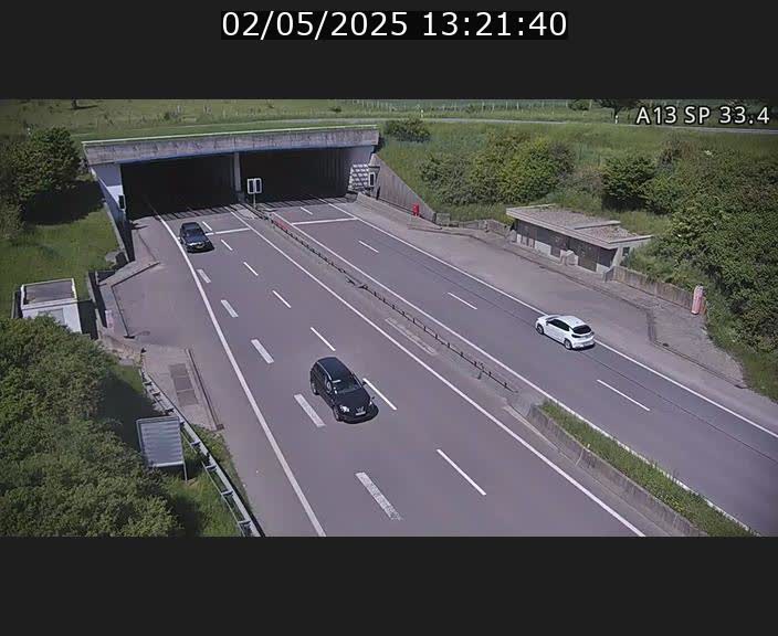 Webcam trafic sur A13 à hauteur d'Altwies en direction de Mondorf-les-bains et en provenance de l'Allemagne