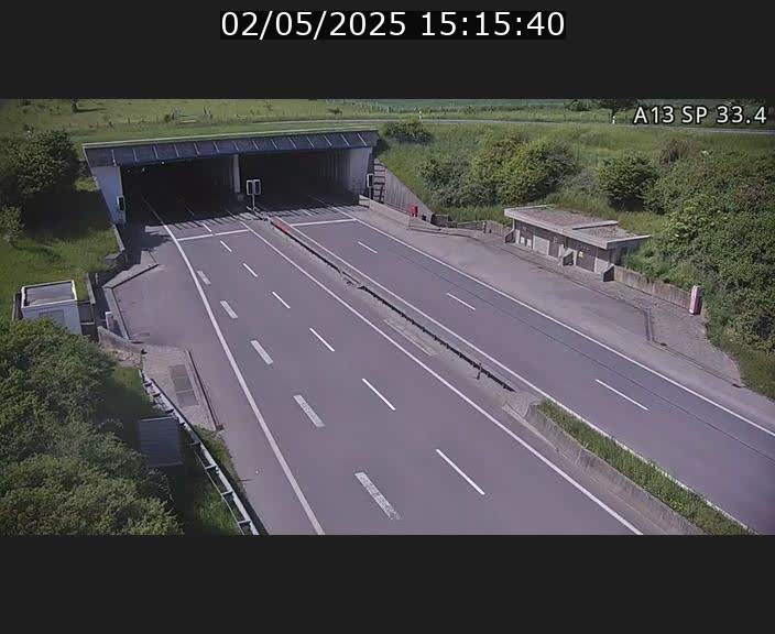 Webcam trafic sur A13 à hauteur d'Altwies en direction de Mondorf-les-bains et en provenance de l'Allemagne