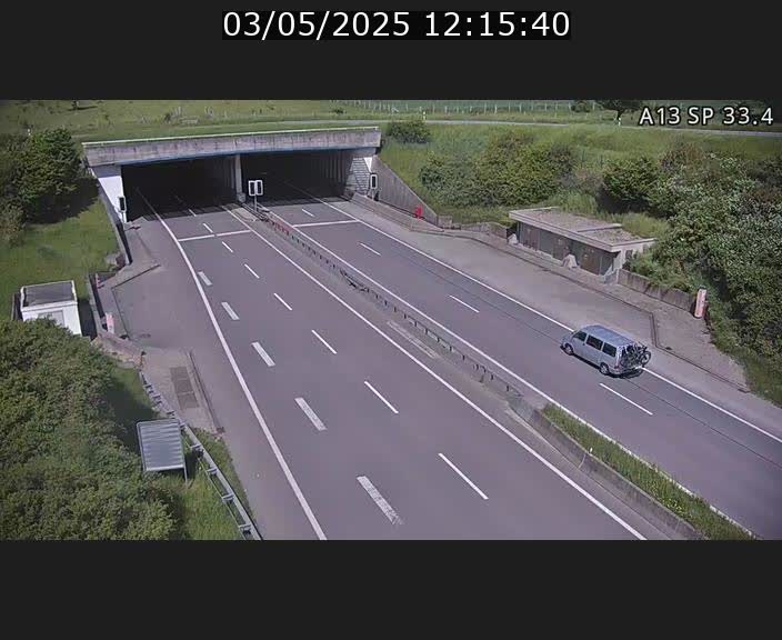 Webcam trafic sur A13 à hauteur d'Altwies en direction de Mondorf-les-bains et en provenance de l'Allemagne