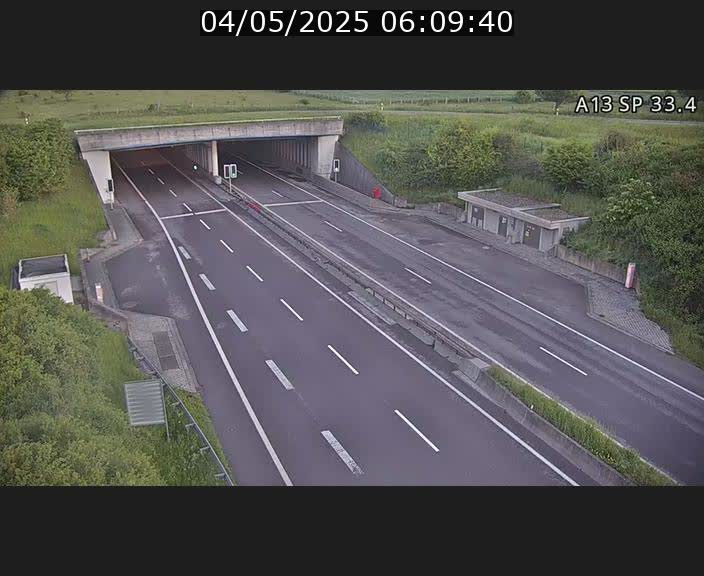 Webcam trafic sur A13 à hauteur d'Altwies en direction de Mondorf-les-bains et en provenance de l'Allemagne