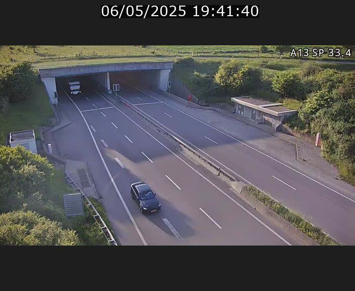 Webcam trafic sur A13 à hauteur d'Altwies en direction de Mondorf-les-bains et en provenance de l'Allemagne