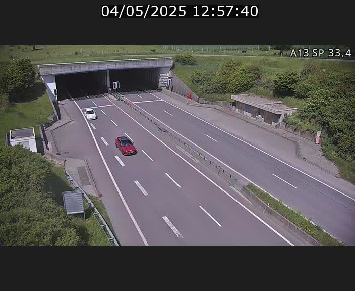 Webcam trafic sur A13 à hauteur d'Altwies en direction de Mondorf-les-bains et en provenance de l'Allemagne