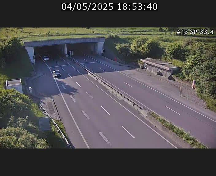 Webcam trafic sur A13 à hauteur d'Altwies en direction de Mondorf-les-bains et en provenance de l'Allemagne