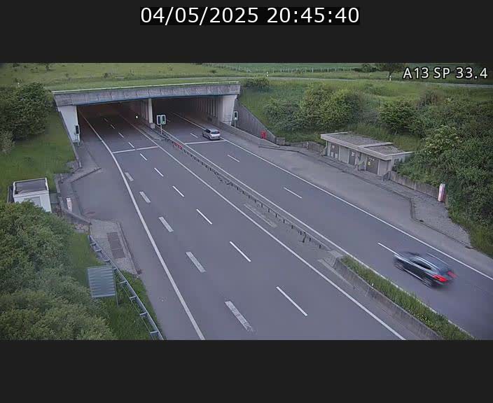 Webcam trafic sur A13 à hauteur d'Altwies en direction de Mondorf-les-bains et en provenance de l'Allemagne