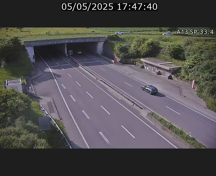 Webcam trafic sur A13 à hauteur d'Altwies en direction de Mondorf-les-bains et en provenance de l'Allemagne
