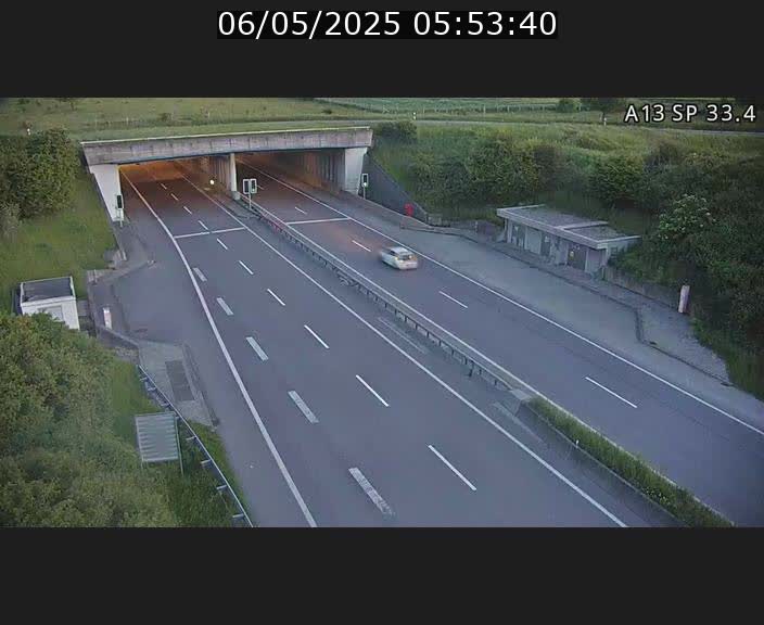 Webcam trafic sur A13 à hauteur d'Altwies en direction de Mondorf-les-bains et en provenance de l'Allemagne