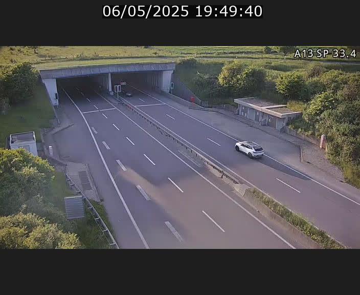 Webcam trafic sur A13 à hauteur d'Altwies en direction de Mondorf-les-bains et en provenance de l'Allemagne
