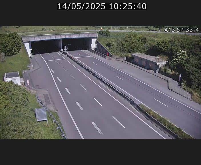 Webcam trafic sur A13 à hauteur d'Altwies en direction de Mondorf-les-bains et en provenance de l'Allemagne