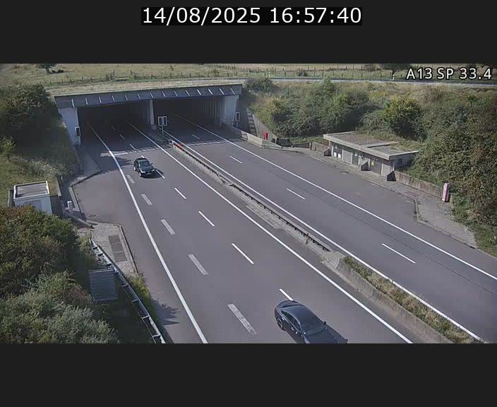 Webcam trafic sur A13 à hauteur d'Altwies en direction de Mondorf-les-bains et en provenance de l'Allemagne