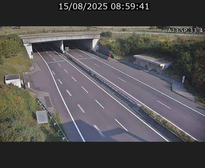 Webcam trafic sur A13 à hauteur d'Altwies en direction de Mondorf-les-bains et en provenance de l'Allemagne