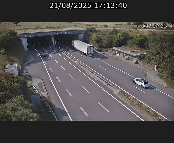 Webcam trafic sur A13 à hauteur d'Altwies en direction de Mondorf-les-bains et en provenance de l'Allemagne