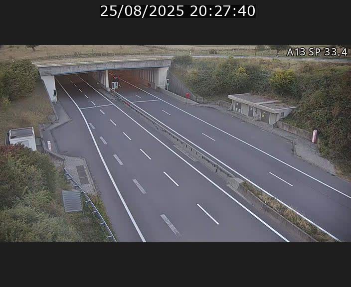 Webcam trafic sur A13 à hauteur d'Altwies en direction de Mondorf-les-bains et en provenance de l'Allemagne
