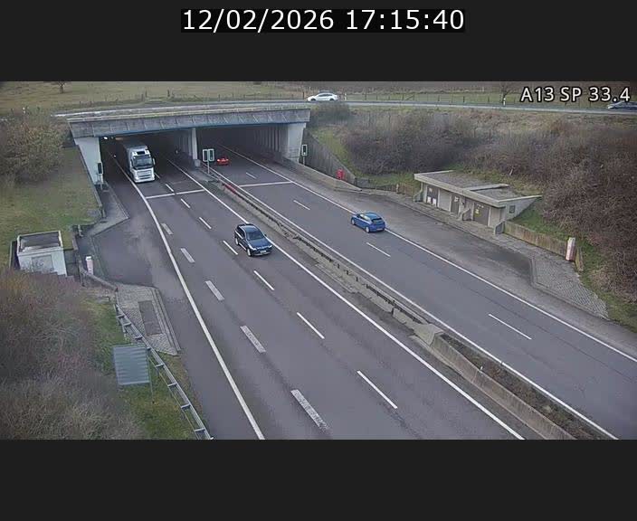 <h2>Webcam trafic sur A13 à hauteur d'Altwies en direction de Mondorf-les-bains et en provenance de l'Allemagne</h2>