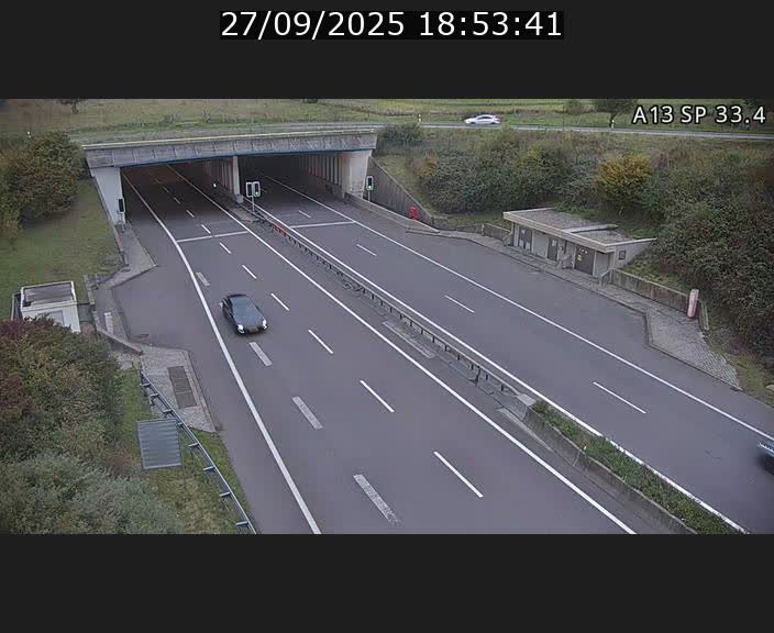 <h2>Webcam trafic sur A13 à hauteur d'Altwies en direction de Mondorf-les-bains et en provenance de l'Allemagne</h2>