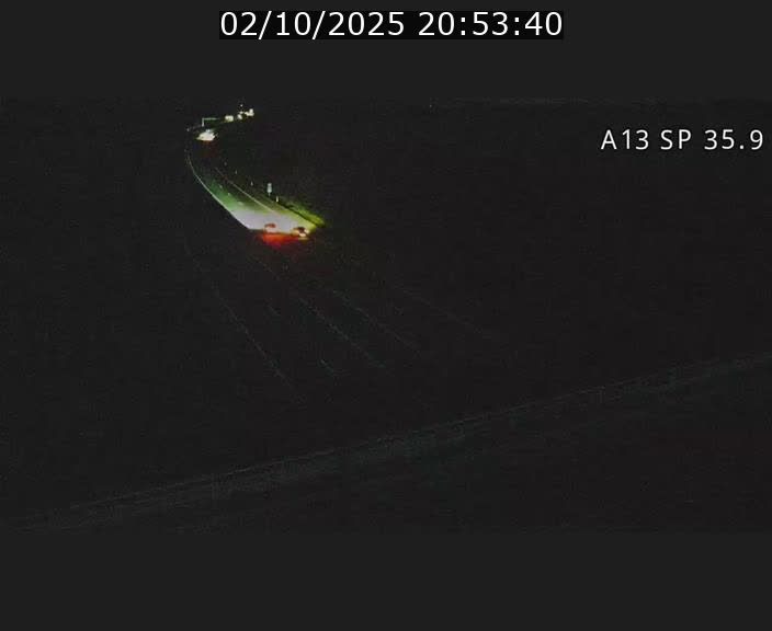 <h2>Webcam trafic sur A13 à l'entrée ouest du tunnel Markusbierg à Remerschen. Vue orientée vers Mondorf-les-Bains.</h2>