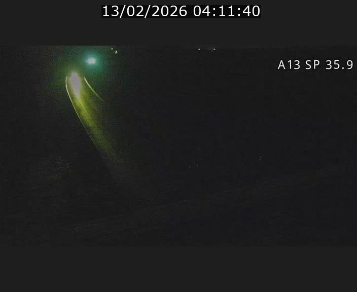 <h2>Webcam trafic sur A13 à l'entrée ouest du tunnel Markusbierg à Remerschen. Vue orientée vers Mondorf-les-Bains.</h2>