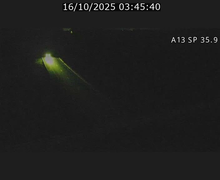 Webcam trafic sur A13 à l'entrée ouest du tunnel Markusbierg à Remerschen. Vue orientée vers Mondorf-les-Bains.
