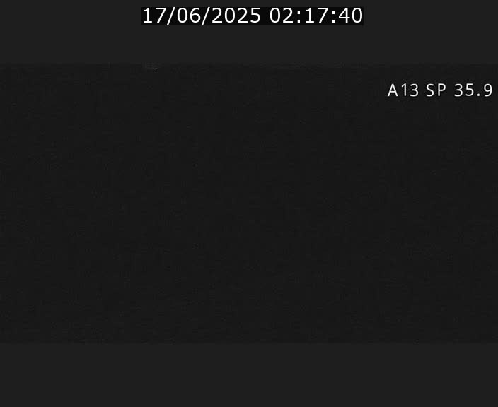 Webcam trafic sur A13 à l'entrée ouest du tunnel Markusbierg à Remerschen. Vue orientée vers Mondorf-les-Bains.