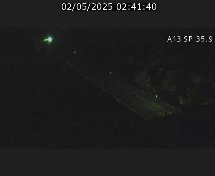 Webcam trafic sur A13 à l'entrée ouest du tunnel Markusbierg à Remerschen. Vue orientée vers Mondorf-les-Bains.