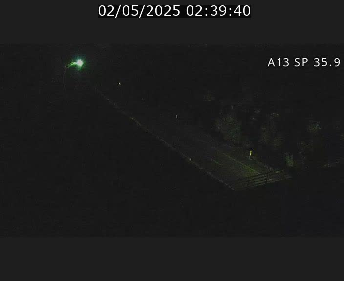Webcam trafic sur A13 à l'entrée ouest du tunnel Markusbierg à Remerschen. Vue orientée vers Mondorf-les-Bains.