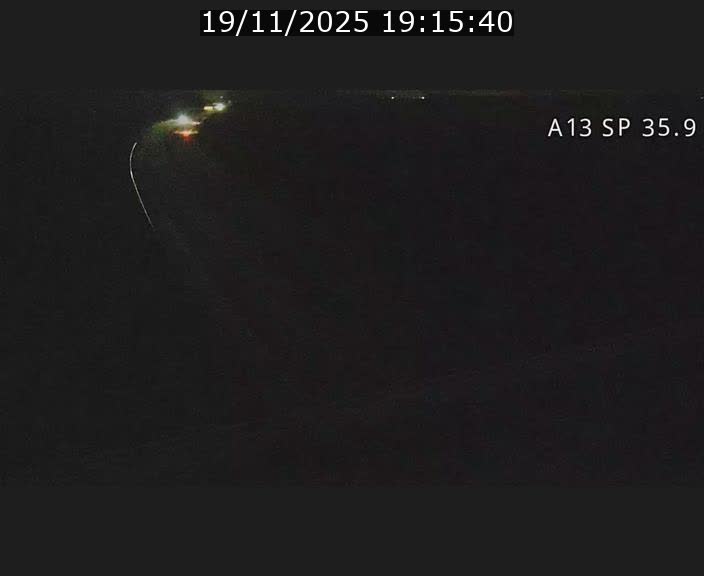 <h2>Webcam trafic sur A13 à l'entrée ouest du tunnel Markusbierg à Remerschen. Vue orientée vers Mondorf-les-Bains.</h2>