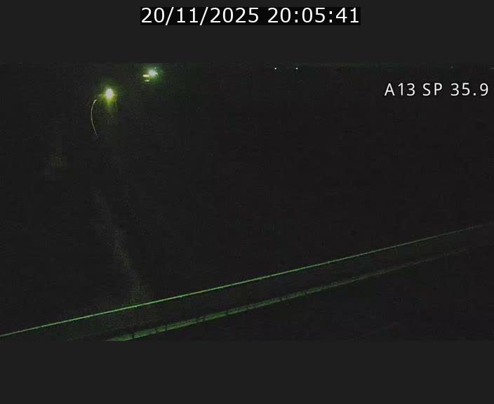 Webcam trafic sur A13 à l'entrée ouest du tunnel Markusbierg à Remerschen. Vue orientée vers Mondorf-les-Bains.