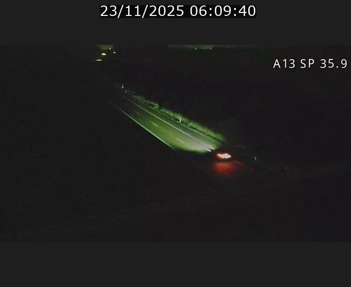 <h2>Webcam trafic sur A13 à l'entrée ouest du tunnel Markusbierg à Remerschen. Vue orientée vers Mondorf-les-Bains.</h2>