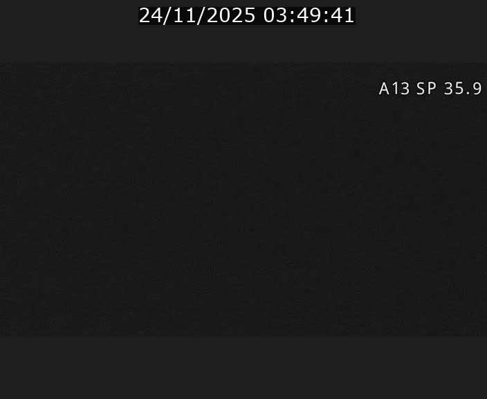 <h2>Webcam trafic sur A13 à l'entrée ouest du tunnel Markusbierg à Remerschen. Vue orientée vers Mondorf-les-Bains.</h2>