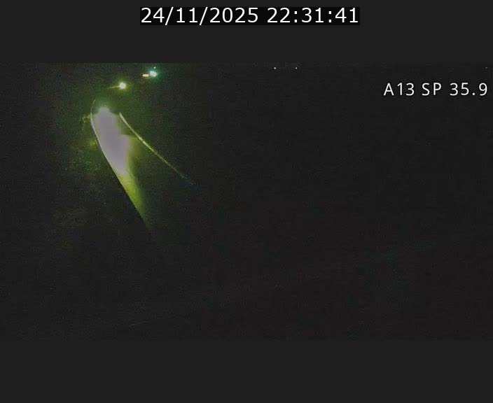 <h2>Webcam trafic sur A13 à l'entrée ouest du tunnel Markusbierg à Remerschen. Vue orientée vers Mondorf-les-Bains.</h2>
