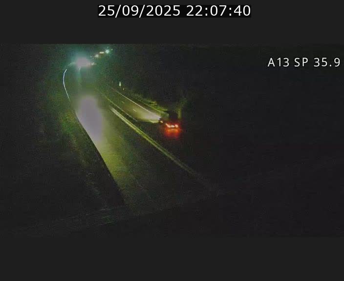 <h2>Webcam trafic sur A13 à l'entrée ouest du tunnel Markusbierg à Remerschen. Vue orientée vers Mondorf-les-Bains.</h2>