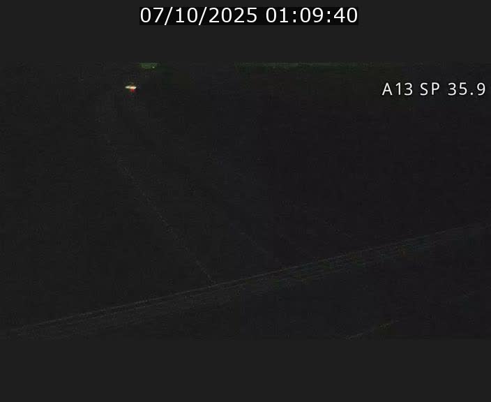 <h2>Webcam trafic sur A13 à l'entrée ouest du tunnel Markusbierg à Remerschen. Vue orientée vers Mondorf-les-Bains.</h2>