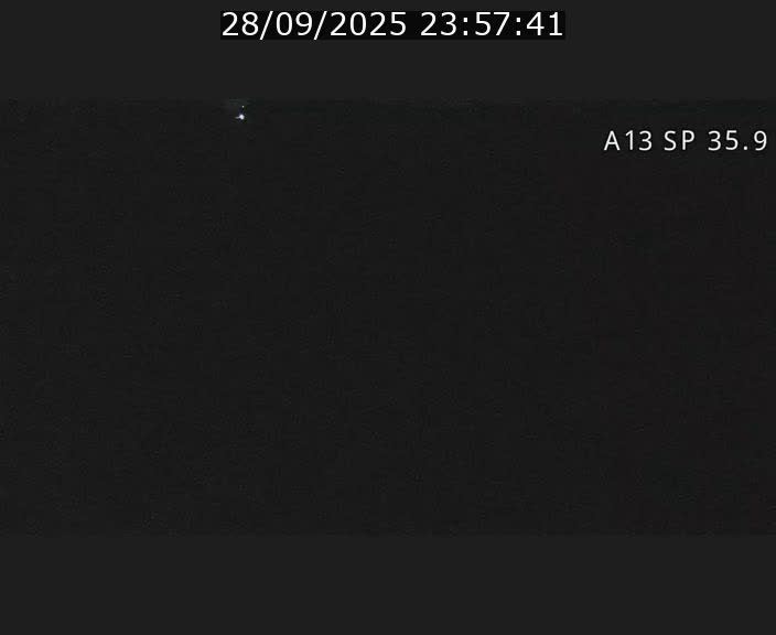 <h2>Webcam trafic sur A13 à l'entrée ouest du tunnel Markusbierg à Remerschen. Vue orientée vers Mondorf-les-Bains.</h2>