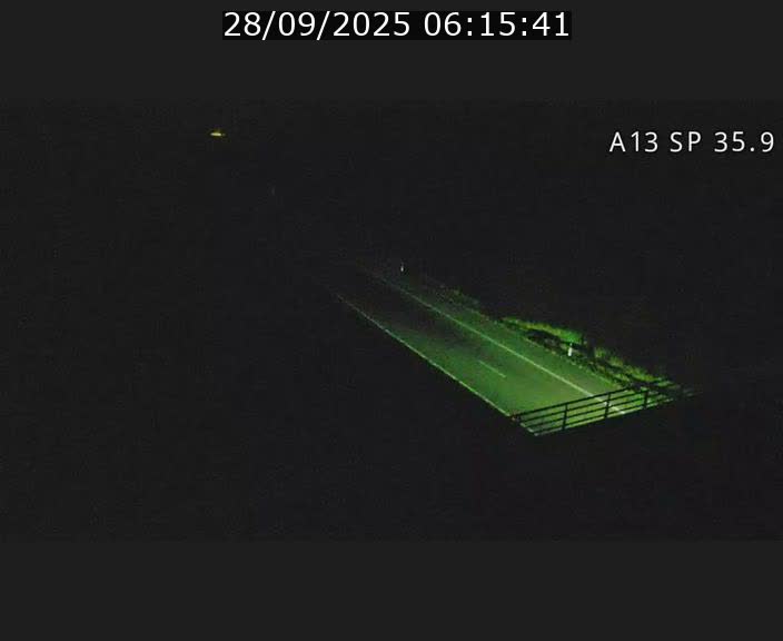 <h2>Webcam trafic sur A13 à l'entrée ouest du tunnel Markusbierg à Remerschen. Vue orientée vers Mondorf-les-Bains.</h2>