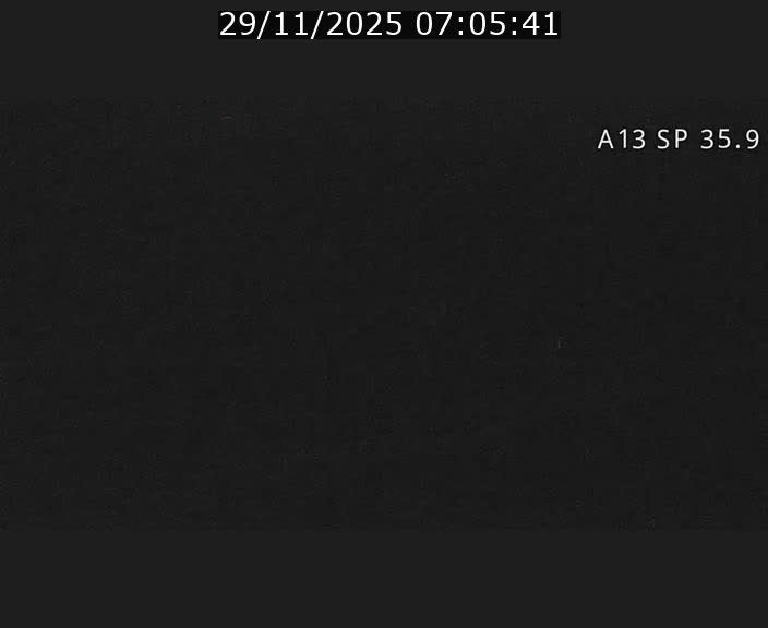 <h2>Webcam trafic sur A13 à l'entrée ouest du tunnel Markusbierg à Remerschen. Vue orientée vers Mondorf-les-Bains.</h2>