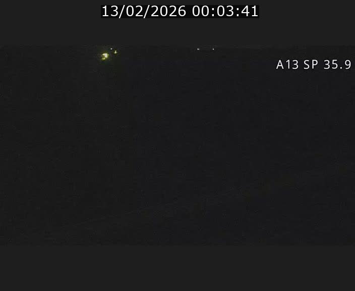 <h2>Webcam trafic sur A13 à l'entrée ouest du tunnel Markusbierg à Remerschen. Vue orientée vers Mondorf-les-Bains.</h2>