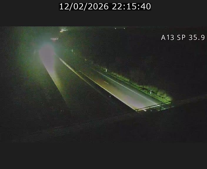 <h2>Webcam trafic sur A13 à l'entrée ouest du tunnel Markusbierg à Remerschen. Vue orientée vers Mondorf-les-Bains.</h2>