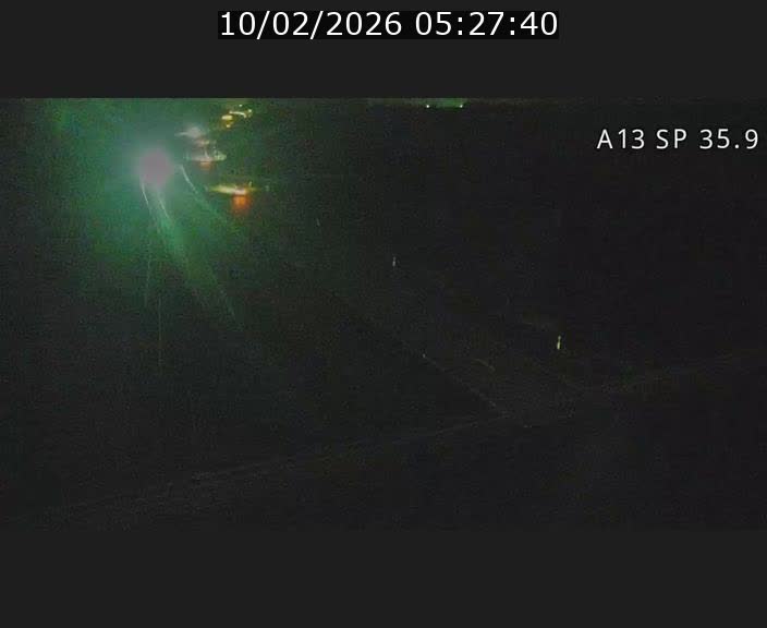 <h2>Webcam trafic sur A13 à l'entrée ouest du tunnel Markusbierg à Remerschen. Vue orientée vers Mondorf-les-Bains.</h2>