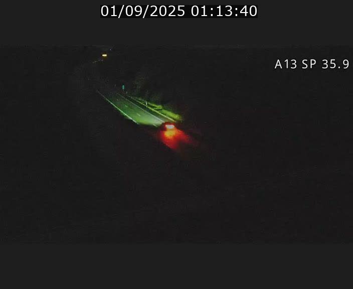 <h2>Webcam trafic sur A13 à l'entrée ouest du tunnel Markusbierg à Remerschen. Vue orientée vers Mondorf-les-Bains.</h2>