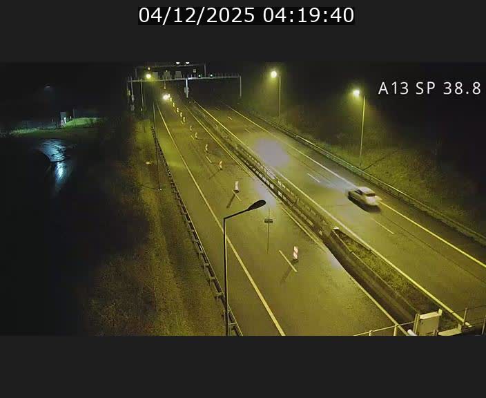 <h2>Webcam autoroute A13 à l'entrée ouest du tunnel Markusbierg à Schengen. Vue orientée vers le tunnel et l'Allemagne</h2>
