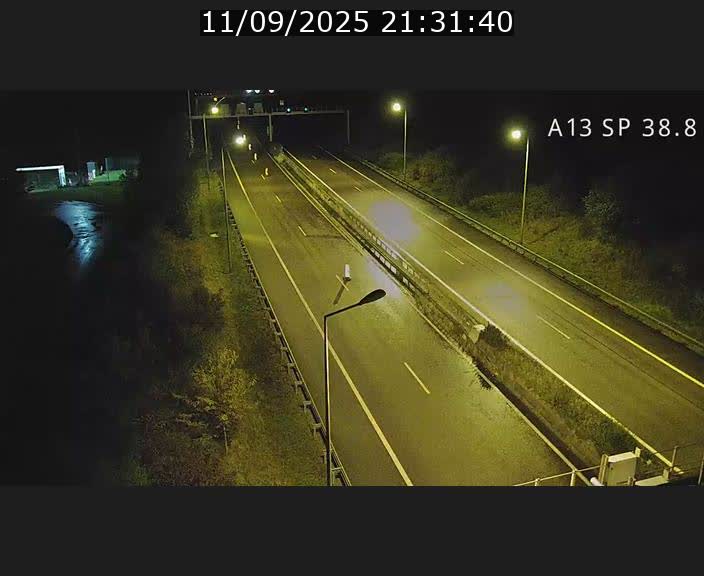 <h2>Webcam autoroute A13 à l'entrée ouest du tunnel Markusbierg à Schengen. Vue orientée vers le tunnel et l'Allemagne</h2>